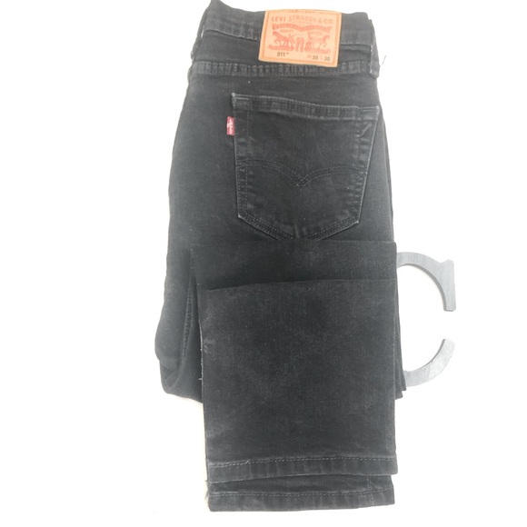 LEVIS 511 Sz 29 Faded Black Jeans - Picture 2 of 16